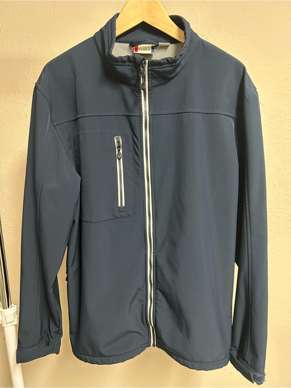 Clique Avnet Navy Blue Fleece Lined Softshell Jacket L